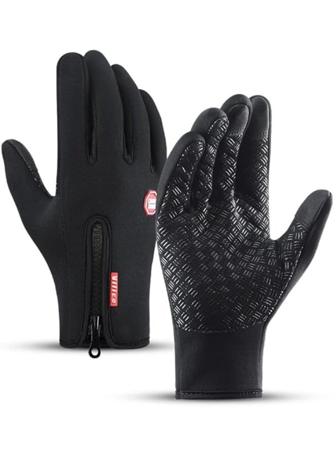 Winter sports thermal anti-slip gloves for touchscreens, ideal for running, cycling, hiking, driving, and climbing. - Image 1
